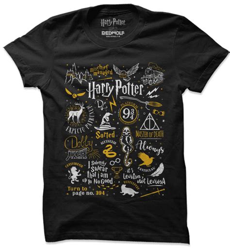 Harry Potter Infographic T Shirt Official Harry Potter Merchandise