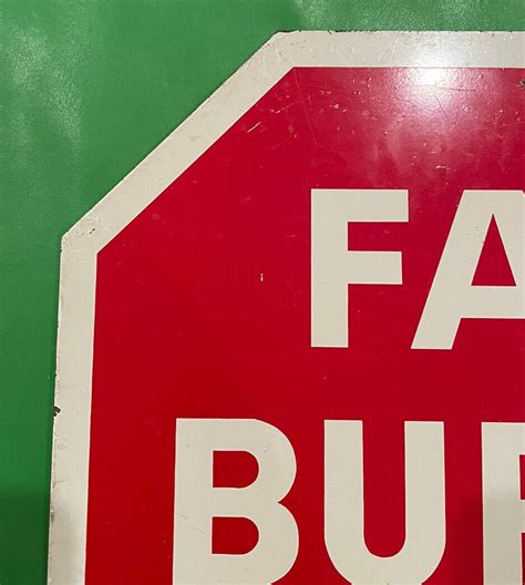 2 Vintage Farm Bureau Member Metal Stop Signs Ebay