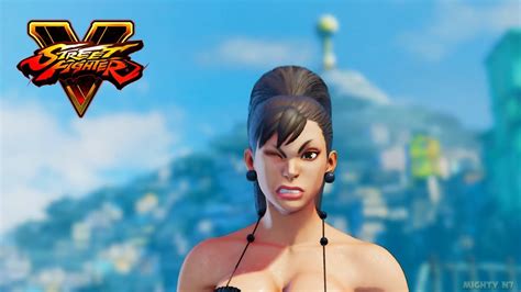 Street Fighter 5 Mods Chun Li Seashell Bikini Over Balrog Youtube