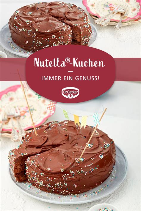 Nutella Kuchen Rezept Dr Oetker Rezept Nutella Kuchen Rezept Nutella Kuchen Kuchen