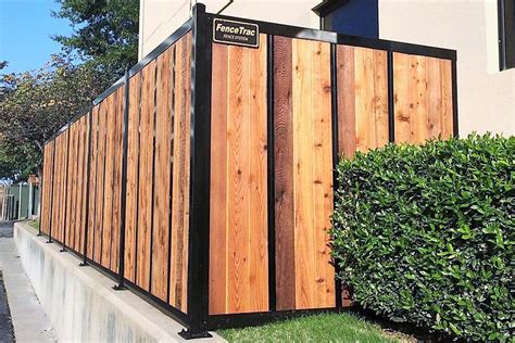 Build A Wood Fence With Metal Posts Thats Actually Beautiful