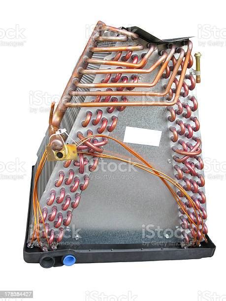 Air Conditioner Evaporator Coil Side View Stock Photo Download Image