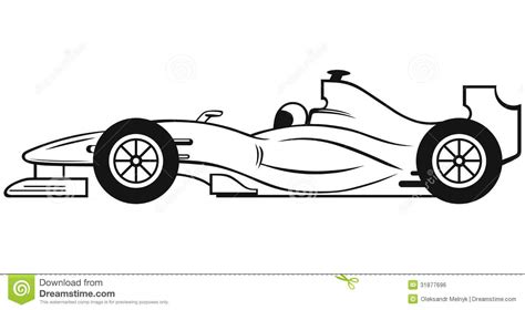 F1 racing car in blue. Formula 1 Racing Car stock vector. Illustration of ...