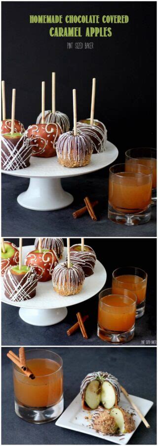 Chocolate Covered Caramel Apples Pint Sized Baker