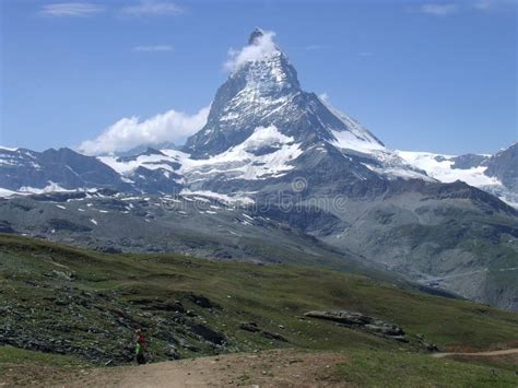 Top Peak Of The Matterhorn In Switzerland Stock Photo Image Of Peak