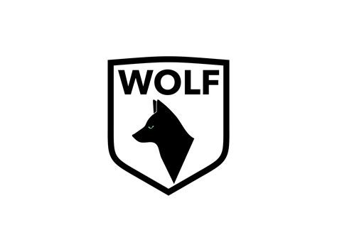 Wolf Animal Shield Logo Design Graphic By Shikatso · Creative Fabrica