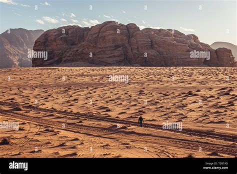 Um Sabatah Area In Wadi Rum Valley Also Called Valley Of The Moon In