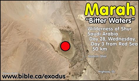 The Exodus Route Marah Bitter Waters