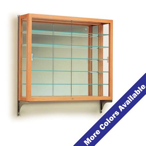 Wall Mount 5 Shelf Display Case With Mirrored Back Buy Acrylic