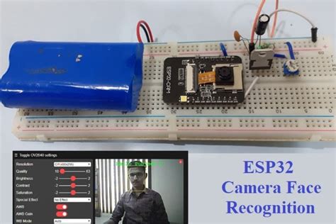 Face Recognition Using Esp32 Camera Module Esp32 Mini Projects