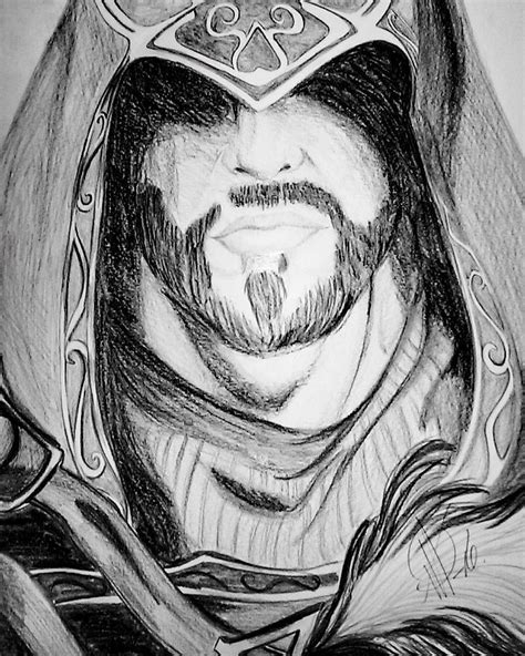 A Drawing Of Ezio Auditore From Assassin S Creed Revelations Ezio