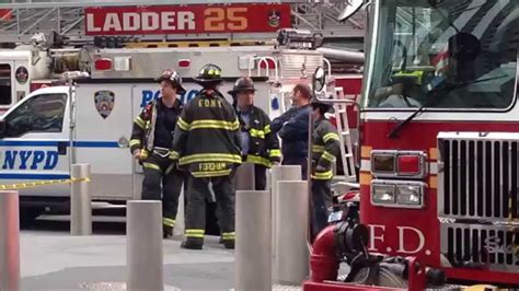 Fdny Nypd Papd And Ems On Scene Of High Angle Rescue At World Trade