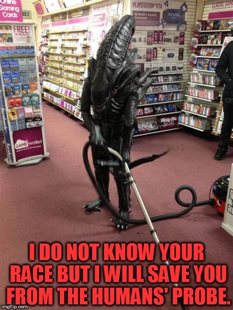 Vacuuming Alien Imgflip