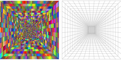 Perspective 3d Grid Free Vector Graphic On Pixabay