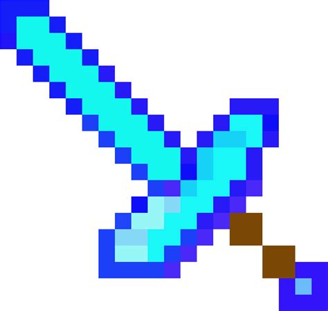 Diamond Sword Minecraft Png Image Background Png Arts