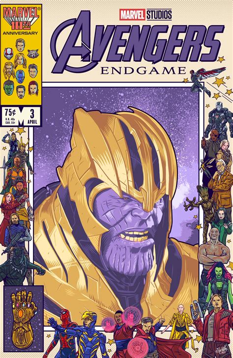 Endgame Comic Style Poster By Danny Schlitz Art Rmarvelstudios
