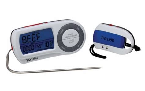 Taylor Instant Read Digital Wireless Remote Probe Thermometer Total