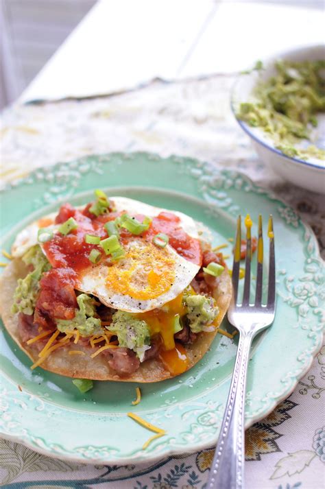 Breakfast Tostada Recipe Mexican Breakfast Recipes Breakfast