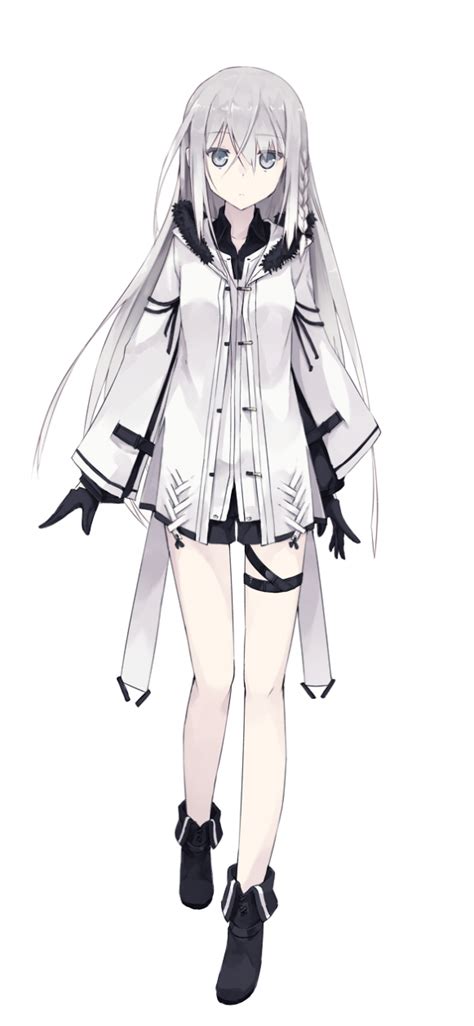 Download 1125x2436 Anime Girl White Hair Long Hair
