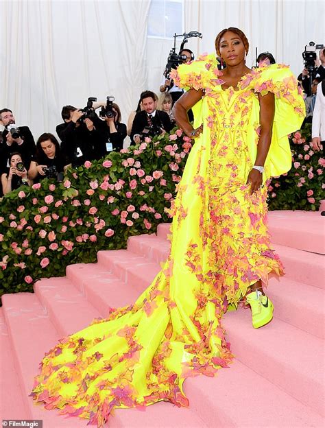 Met Gala Serena Williams Steals The Show In Highlighter Yellow Gown