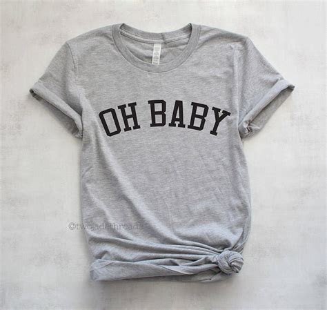 Oh Baby Maternity Shirt Pregnancy Announcement Tshirt Cute Etsy