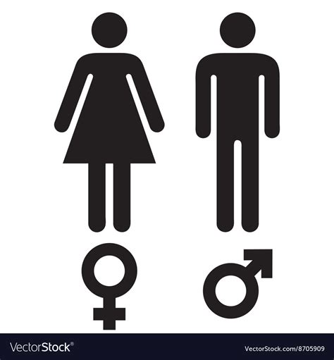 Male And Female Icon Vector Male And Female Symbol Icon Isolated