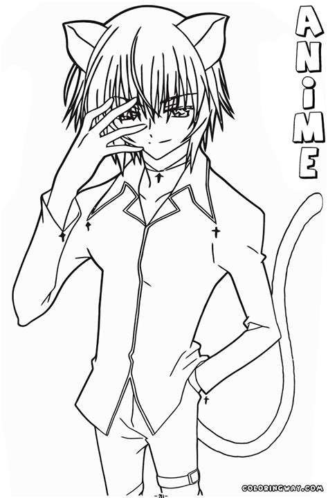 41 Anime Guy Coloring Pages Anime Boy Coloring Pages