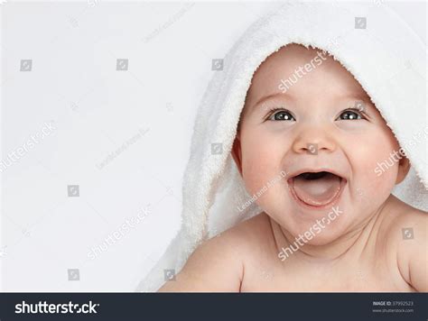Little Child Baby Smiling Portrait Under Foto Stock 37992523 Shutterstock