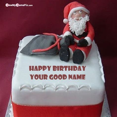 Santa Claus Kids Birthday Wishes Name Cake Pictures New My Name Pix