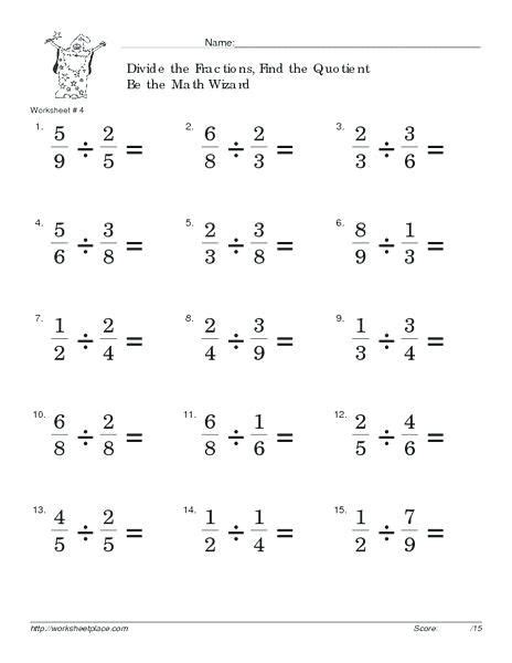 Fractions Test Grade 8 Grade Fractions Worksheets Free Worksheets