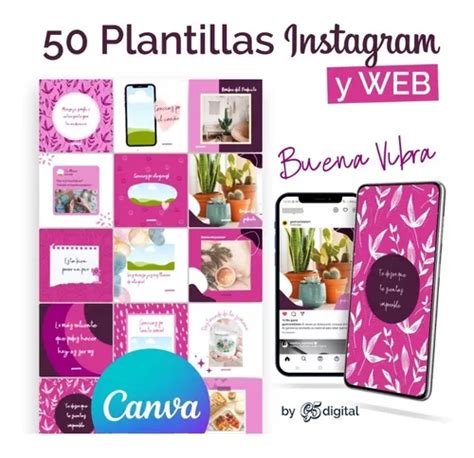 50 Plantillas Redes Sociales Instagram Face Editables Canva En Venta En