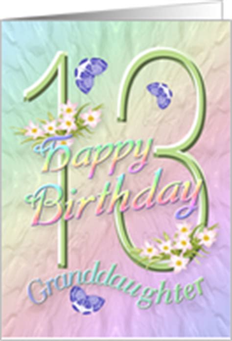 • it's an unlucky number, so i wish you extra luck for your 13th. Happy 13th Birthday Granddaughter Quotes. QuotesGram