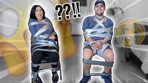 DUCT TAPE ESCAPE CHALLENGE PART MORE TAPE THIS TIME YouTube