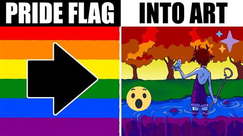 It was originally designed to. ARTIST TURNS LGBT PRIDE FLAGS INTO ART - YouTube