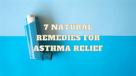 7 Natural Remedies For Asthma Relief Air Purifier