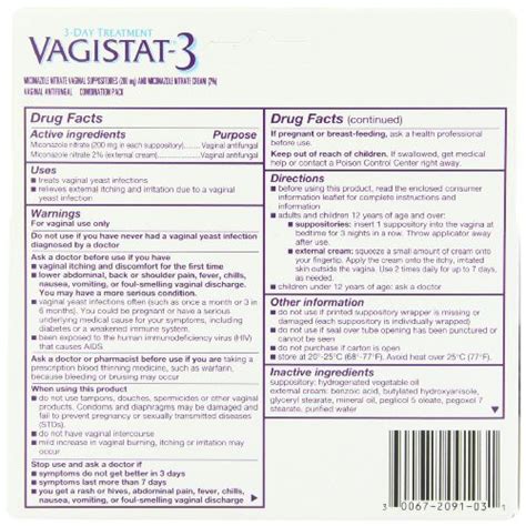 Vagistat By Vagisil Vaginal Antifungal Yeast Infection Treatment 1