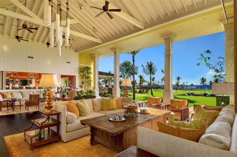 Gorgeous Hawaiian Themed Living Room Beautiful Houses Interior