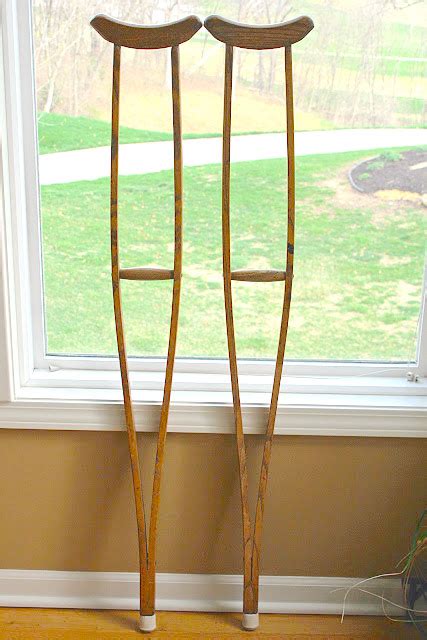Woman Transforms Pair Of Old 2 Crutches Into A Gorgeous