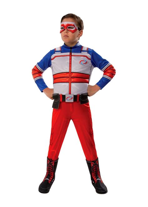 Der anzug ist mit dem stern auf der vorderseite zusammen mit einigen weichen muskeln bestickt verziert. Henry Danger Boys Costume - Cosplay Costumes