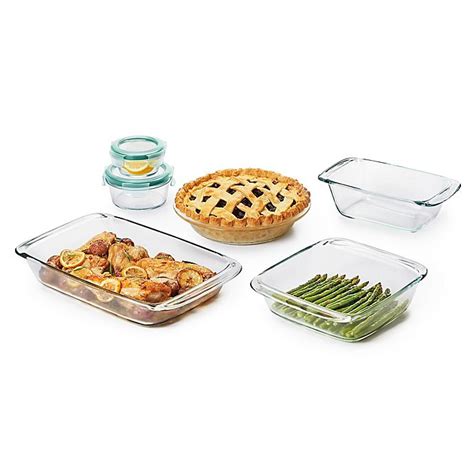 Oxo Good Grips 8 Piece Glass Baking Dish Set With Lids Bed Bath And