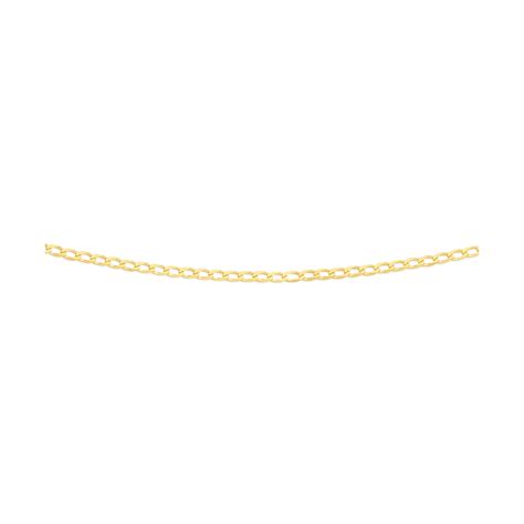 9ct Gold 50cm Solid Curb Chain Chains Prouds The Jewellers