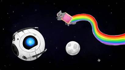 Cat Nyan Portal Space Wheatley Cats Outer