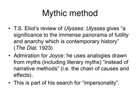 PPT - T. S. Eliot and The Waste Land PowerPoint Presentation, free