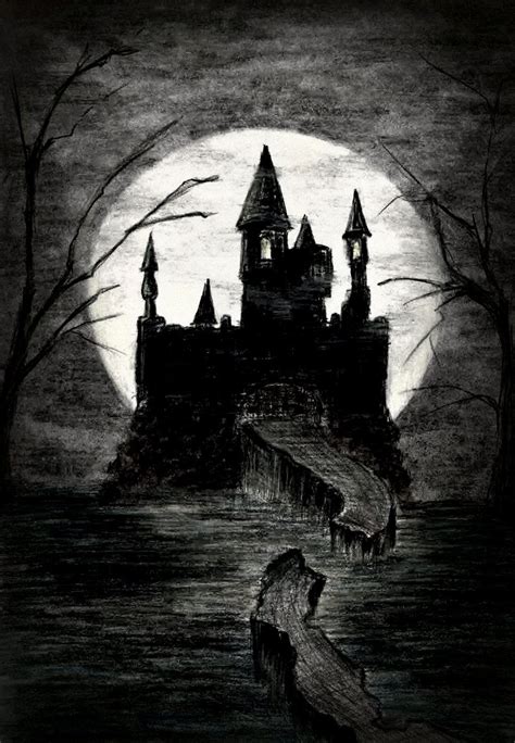 Castle By Dariakuznetsova Castle Silhouette Dark Castle Castle Drawing