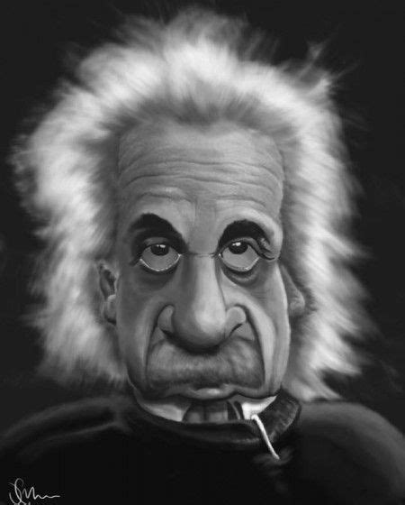 Albert Einstein Uncle Albert Caricature Sketch Great Minds Think