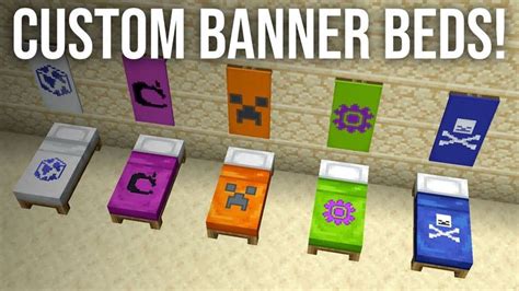 How To Get Custom Banner Beds In Minecraft Minecraft Banner Designs