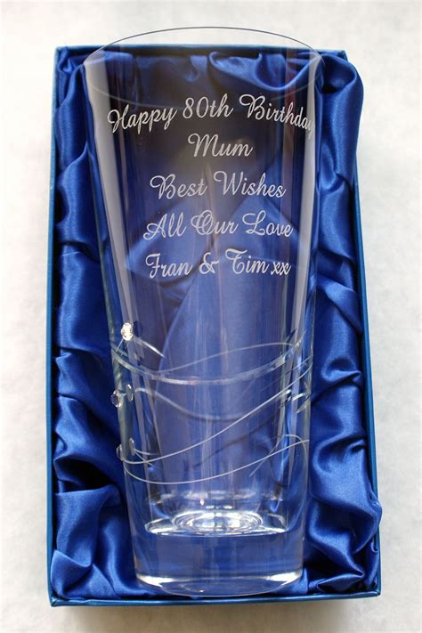 Engraved Crystal Vase Personalized Wedding Anniversary T