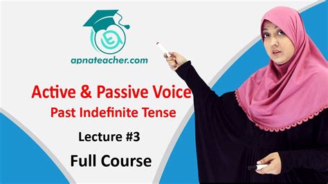 Lecture Active Passive Voice Past Indefinite Tense Basic Rules English Grammar Youtube