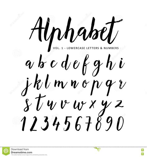 Hand Drawn Alphabet. Script Font. Brush Font Stock Vector ... Added by torp.kenya (1 style).