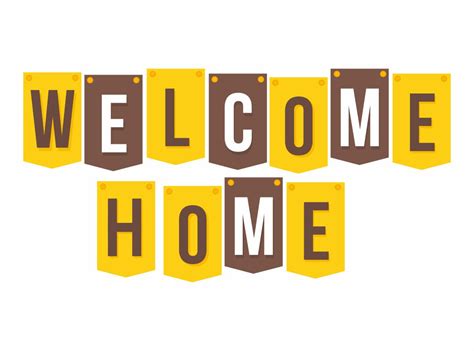 Welcome Home Banner - 10 Free PDF Printables | Printablee